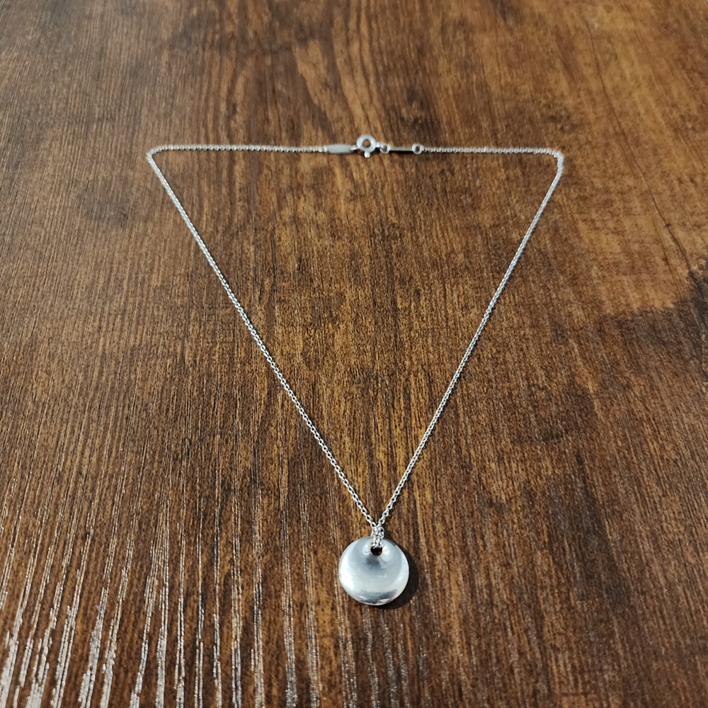 Tiffany & Co. Elsa Peretti  Sterling Silver Pendant Necklace